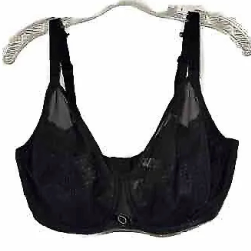 Chantelle Womens Bra 38H Black Lace Underwire No Padding Adjustable Straps